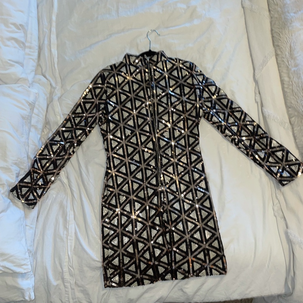 Sequin mini dress, size 6